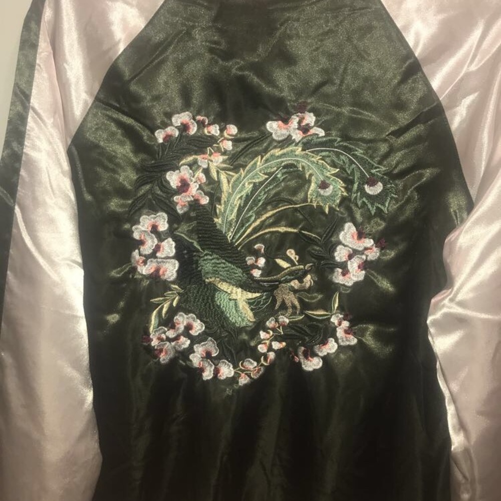 Satin Bomber Jacket